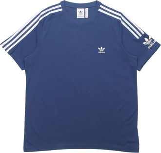 adidas originals Tech Tee logo Printing Short Sleeve Blue FM3798