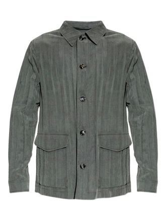 Giorgio Armani buttoned pocket jacket - Grey