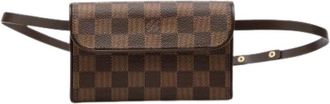 Louis Vuitton Pre-owned Pochette Florentine - Dames - Vintage Heuptassen - Bruin - ONE Size - Leer - Vintage
