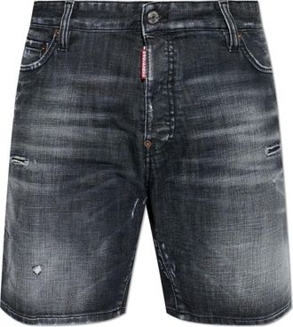 Dsquared2 Marine Denim Shorts - Heren - Denim shorts - Zwart - M - Denim - Korte Broeken