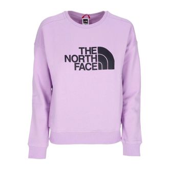 The North Face Lupine Crewneck Sweatshirt - Dames - Sportshirts - Paars - M - Katoen - Fitness