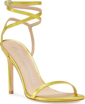 Stuart Weitzman Barelynude 100 Wrap Sandal in Key Lime at Nordstrom Rack, Size 5.5