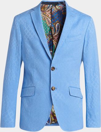 Etro Men & apos;s Tonal Paisley Jacquard Two-Button Sport Coat