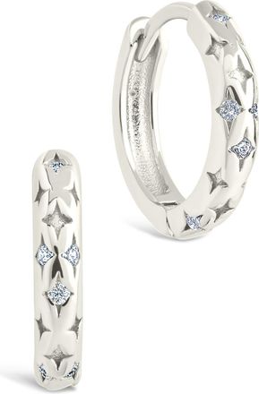 Sterling Forever Sterling Silver Blakelyn Micro Hoops