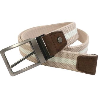 Boconi Reversible Stretch Woven Belt in Khaki/Ivory at Nordstrom Rack, Size 44