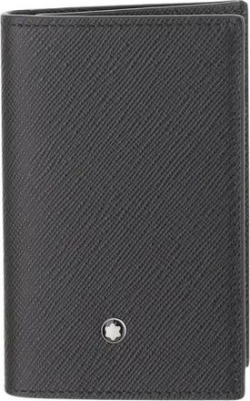 Montblanc Leren Portemonnee met Logo - Heren - Portefeuilles - Zwart - ONE Size - Leer - Accessoires