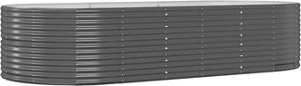 vidaXL Jardinera Arriate Acero Galvanizado Gris 291x140x68 Cm Vidaxl