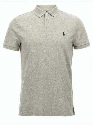 Polo Ralph Lauren Textured Knit Polo Shirt With Ribbed Collar And Iconic Logo