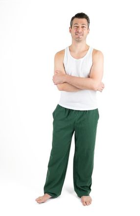 Leveret Mens Cotton Flannel Holiday Pajama Pants in Green at Nordstrom, Size Xxx-Large