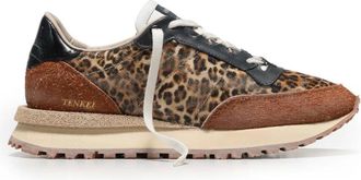 Hidnander Schoenen, Dames, Veelkleurig, 36 EU, Leer, Tenkei Sneaker