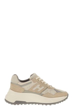 Hogan H669 - Hi-Fi Fabric And Suede Trainers