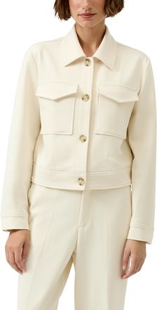 s.Oliver Jackenblazer S.OLIVER, Damen, Gr. 36, beige, Web, Obermaterial: 74% Polyester, 22% Viskose, 4% Elasthan. Futter: 100% Polyester, unifarben, gerade h&uuml;f