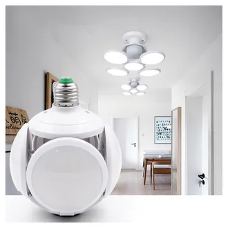 Trade Shop Trade Shop Traesio - Trade Shop - Lampada Lampadarile Led 60w Luz Fredda 5 Vie Bianca Attacco E27 Ufo
