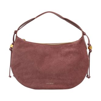 Coccinelle Hobo Suede Tas - Dames - Schoudertassen - Rood - ONE Size - Leer - Tassen