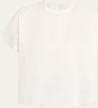 SIMKHAI Addy Short-Sleeve Knit T-Shirt