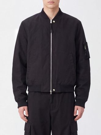 Thom Krom Bomber in poliammide riciclata con collo e polsini a costine