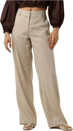 Fiveunits Wijde Beige Broek - Dames - Wijde Broeken - Beige - W26 - Broeken