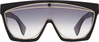 Loewe Smoke Gradient Round Ladies Sunglasses LW40012F 05B 00
