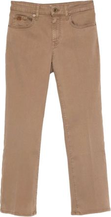 Jacob Cohen Kate Crop trousers - women - Fabric - 27 - Brown