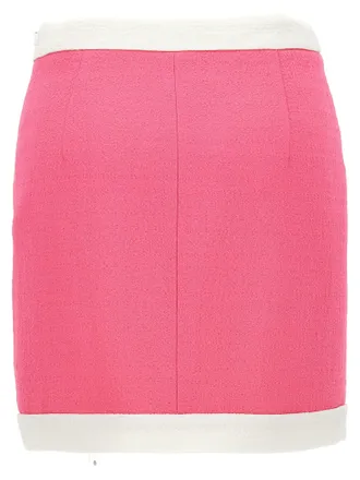 Moschino Heart Button Skirt - Pink