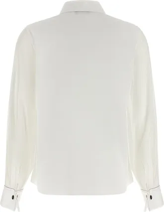 PESERICO Stretch Cotton Shirt - White