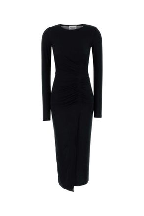 Isabel Marant Black Stretch Modal Jelina Dress