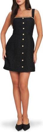 Flying Tomato Tweed Minidress in Black at Nordstrom Rack, Size Medium