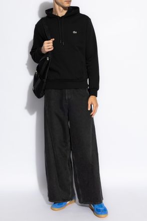 Lacoste Hoodie, Mens, Black