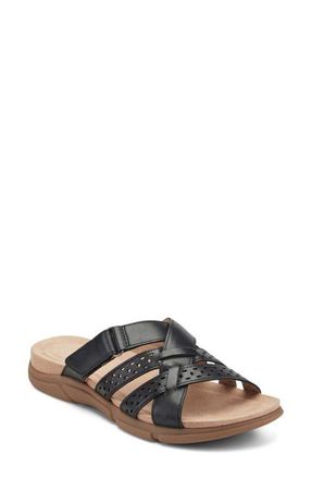 Easy Spirit Melinna Slide Sandal in Black at Nordstrom, Size 7.5