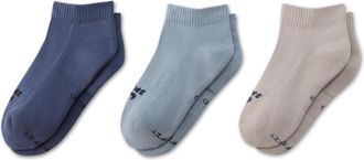 Nike Womens SKIMS Dri-FIT Ankle Socks (3 Pairs) in Blue | IQ8107-906