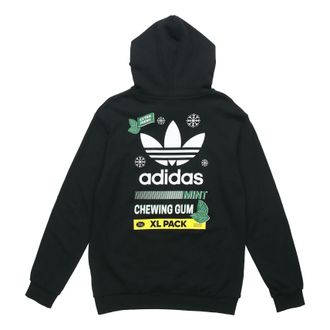 adidas Mens adidas originals Snowflake Hooded Pullover Black FP7702