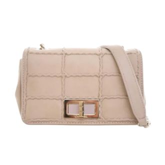 Chanel Pre-owned Leather chanel-bags - Dames - Pre-owned - Bruin - Maat: ONE Size Leer