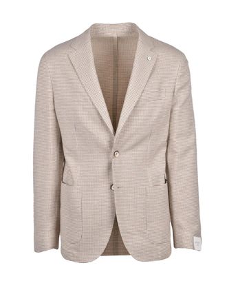 L.B.M. 1911 Beige Cotton Rounded Jacket