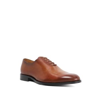 Dune London Mens Sylvester - Premium Wholecut Leather Sole Lace-Ups - Tan Patent Leather - Size UK 10