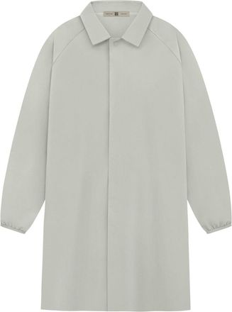 adidas Mens Solid Patterned Snap Button Over Coat in Sesame - Cream - Size Large