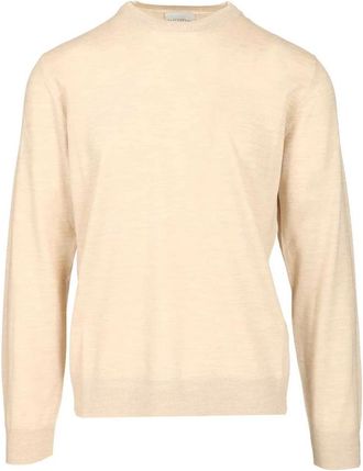 Ballantyne Trui met ronde hals - Heren - Ronde hals truien - Wit - XL - Wol - Truien & Vesten