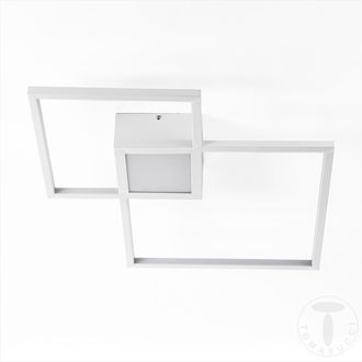 tomasucci SQUARE ceiling/wall lamp, white