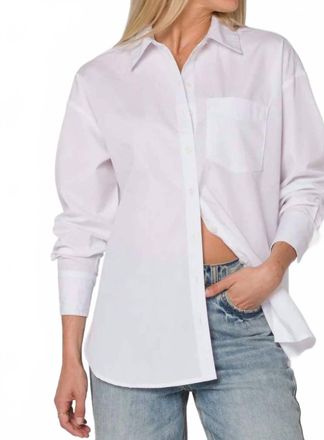 Velvet Heart Waylon Long Sleeve Shirt Top In Optic White