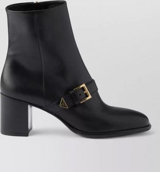 Prada leather ankle boots