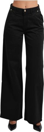 Gaud&igrave; Wijde Broek - Dames - Wijde Broeken - Zwart - W29 - Katoen - Broeken