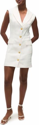 Veronica Beard Fairfax Mini Dress In Off White