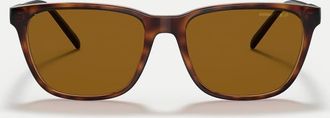 Arnette Cortex - Occhiali da sole squadrati color havana scuro con lenti marroni polarizzate-Marrone