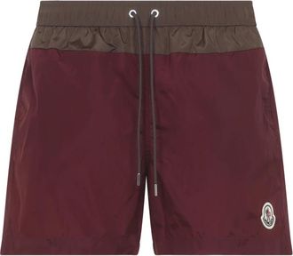 Moncler Polyamide Zwemshorts - Heren - Strandmode - Bruin - S - Badmode