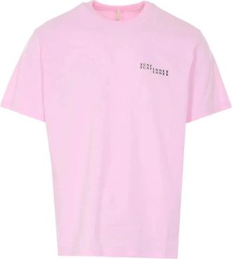 Sunflower Logo Tee - Heren - T-shirts - Roze - M - Katoen - Tops