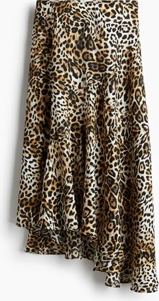 H&M Asymmetrischer Midijupe - Beige