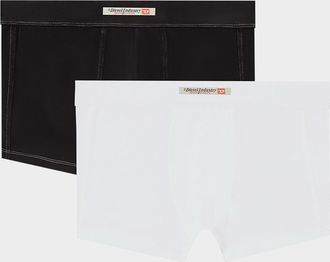 Diesel Mens Devon 2-Pack Stretch Logo Flag Boxer Briefs