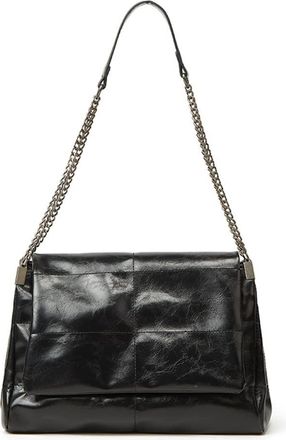 Generic Leather Shoulder Bag Chain Purse for Women Fashion Large Purse and Handbag Retro Chain Satchel Hobo Purses (Black)