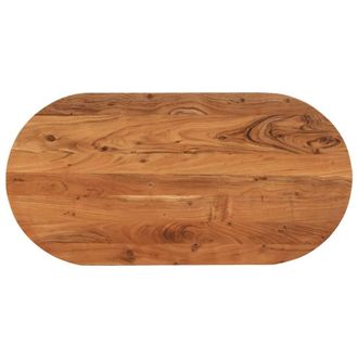 Berkfield Home Table Top 120x60x3.8 cm Oval Solid Wood Acacia in Brown