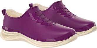 Generic Ankle Wellies Women Outdoor Slip Low Heel Casual Comfortable Walking Shoes for Hiking Camping Daily Activities Ladies Waterproof PVC Thick Bottom Rain