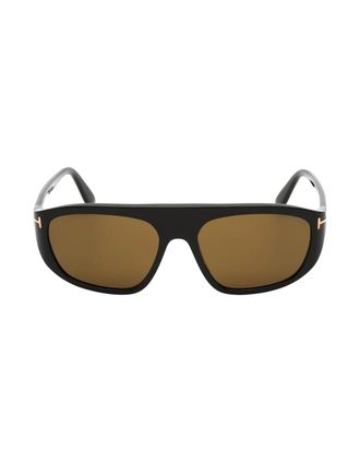 Tom Ford Mens Tom Ford Roviex Lens Shiny Black Sunglasses - Size: ONE size